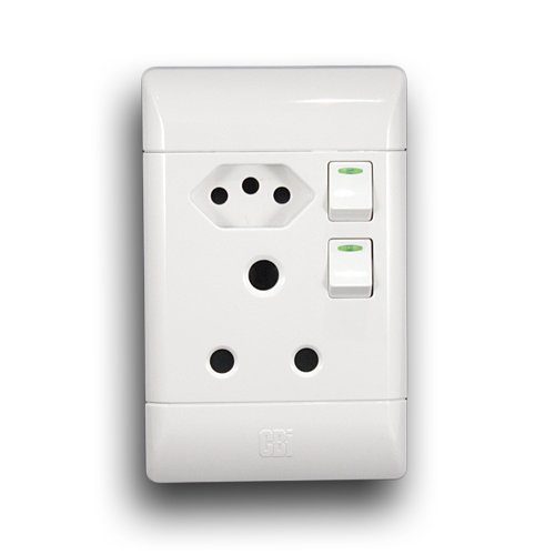 CBI SA+Slimline Socket, White