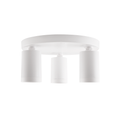 Pioled Lighting Coastline 3 PC Surface Fixture Round Plate - White