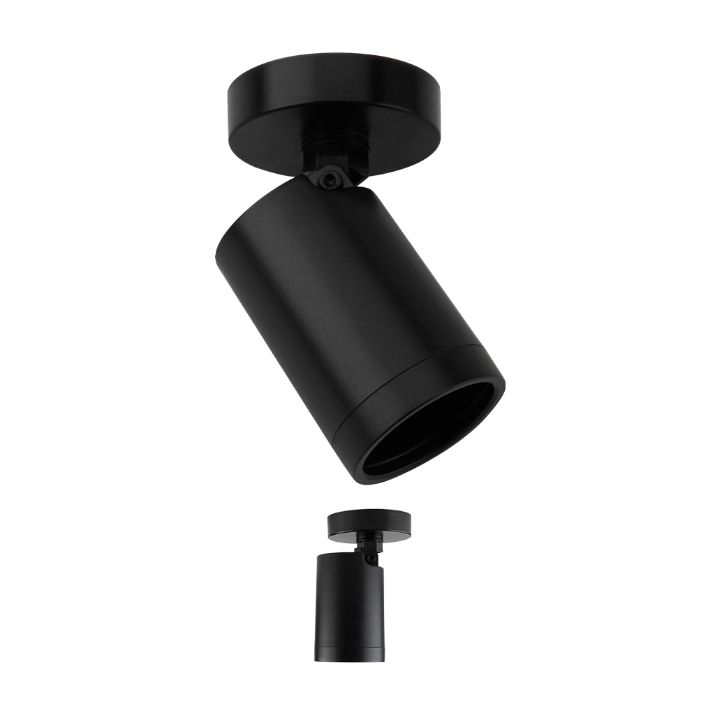Pioled Lighting Coastline 1 PC Surface Fixture Round - Black