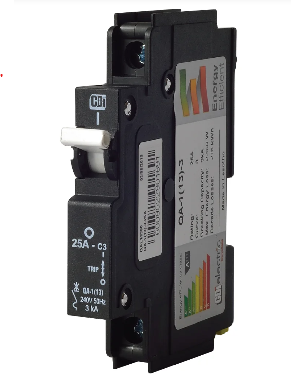 CBI MCB QA-1(13) 1 Pole 25A 3kA Circuit Breaker