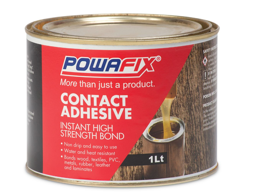 Powafix Contact Adhesive Instant High Strength Bond 1L