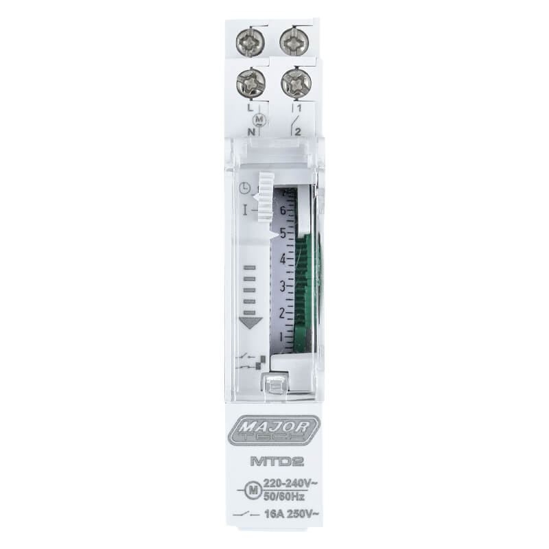 Major Tech MTD2 24 Hour Analogue DIN Rail Timer