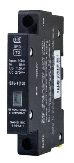 CBI QFL-1(13) Mini Rail Surge Protector with Indication 1P 275V 10kA SPD T2