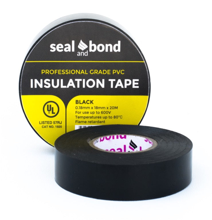 Seal and Bond PVC Insulation Tape - Black