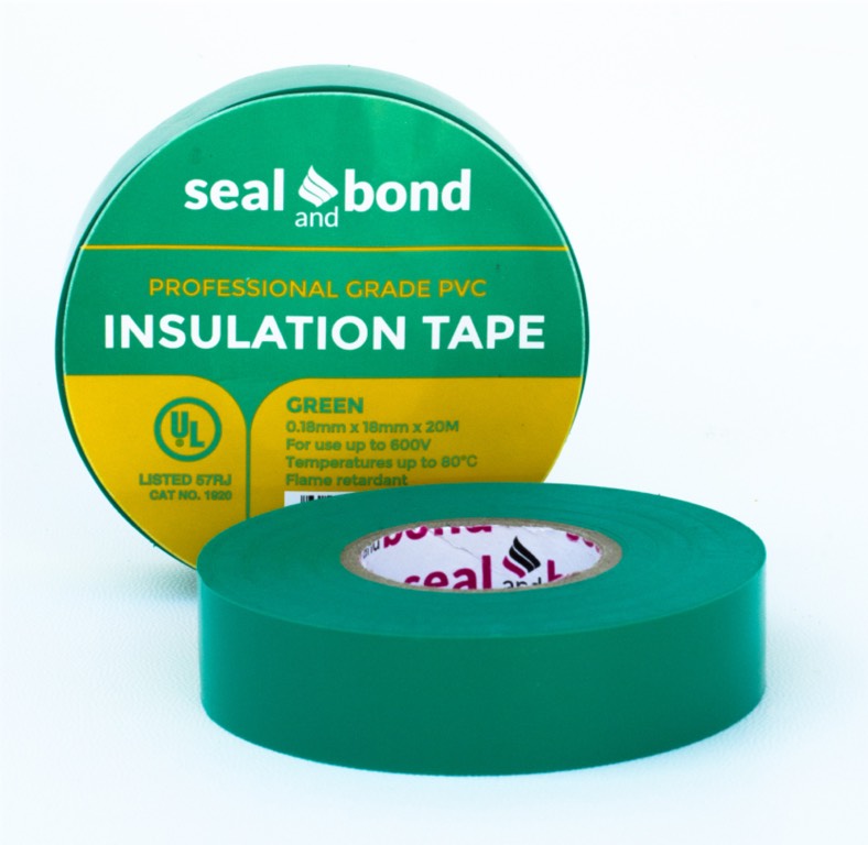 Seal and Bond PVC Insulation Tape - Green