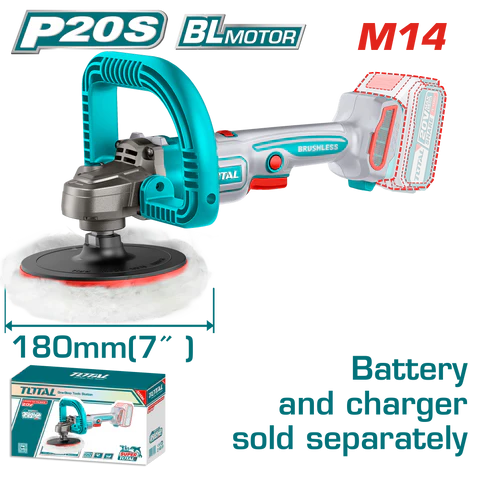 Total Tools Cordless Polisher 20V 180mm