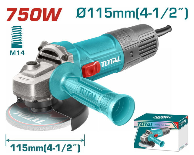 Total Tools  Angle Grinder 750W - 115mm