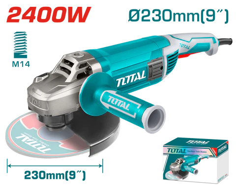 Total Tools Angle Grinder 230mm 2400W