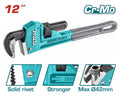 Total Tools Industrial Pipe Wrench 300mm (12") Cr-Mo Max Ø42mm