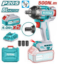 Total Tools Cordless Impact Wrench Li-ion 20V 4Ah 500Nm