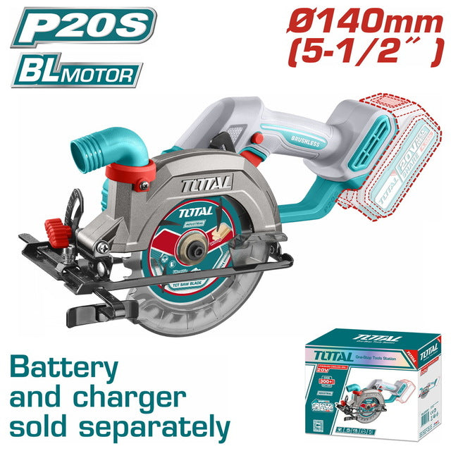 Total Tools Cordless Circular Saw 20V - (P20S Series)