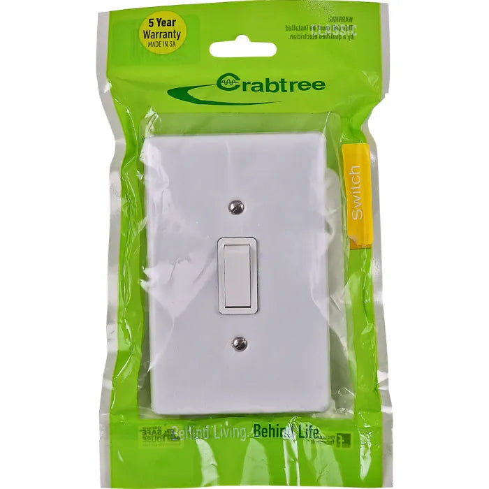 Crabtree Classic White 1-Lever 2-Way Light Switch 2x4