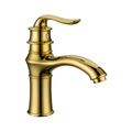 Livorno Single Lever Mixer - Gold Vintage Basin Tap