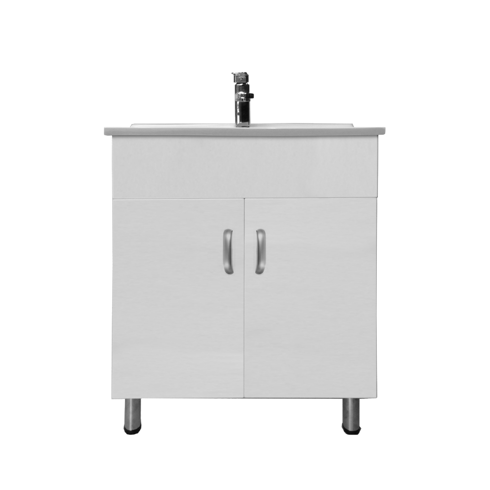 Livorno Bathroom Cabinet with Basin - White