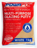 Powafix Multi-Purpose Glazing Putty White 1kg