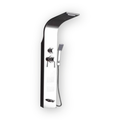Livorno Shower Panel - Black & Chrome Two-Tone