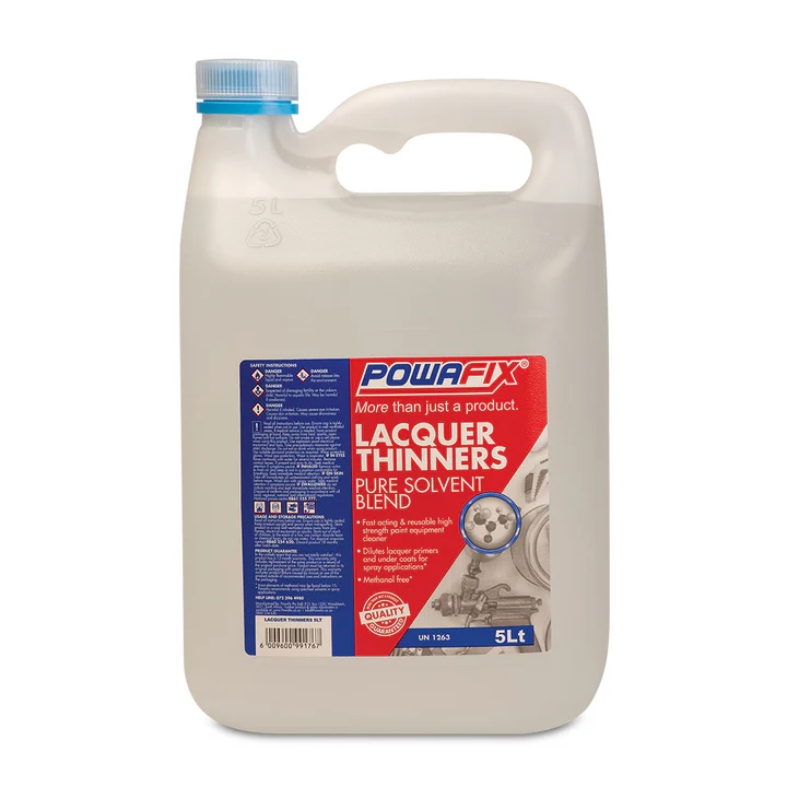 Powafix Lacquer Thinners Pure Solvent Blend 5L
