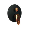 Livorno Premium Concealed Shower Mixer - Matte Black & Gold