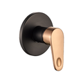 Livorno Premium Concealed Shower Mixer - Matte Black & Rose Gold