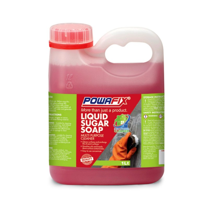 Powafix Liquid Sugar Soap Multi Purpose Cleaner 1L