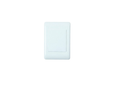 White Lesco blank electrical plate in 100x50 format