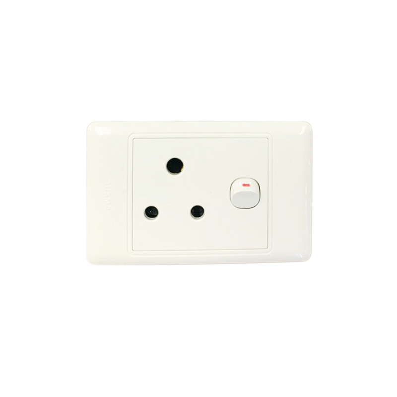 Ausma M-08 4X2 Single Wall Switched Socket