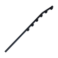 Nemtek 8 Wire (6+2) Square Tube Top Bend Bracket Black PC with Black Insulator