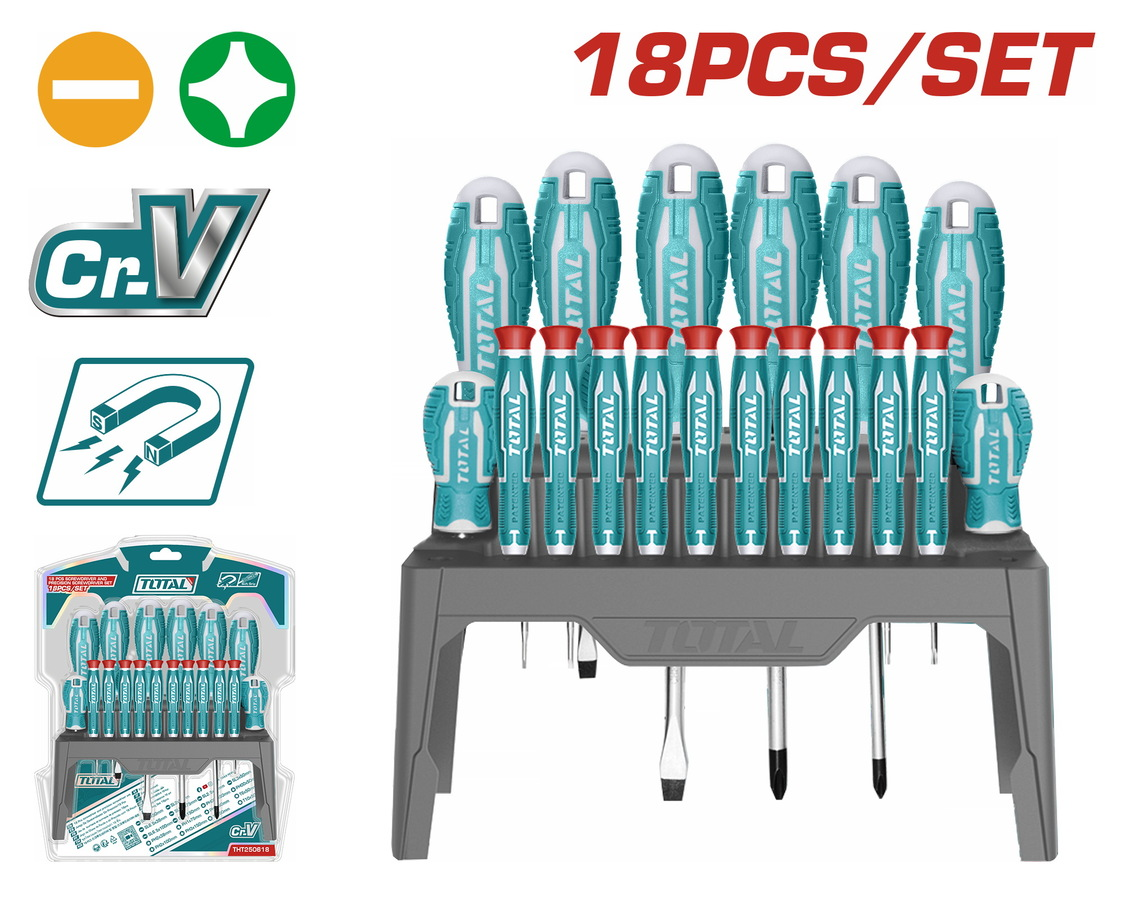 Total Tools 18 PCS Screwdriver Set