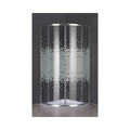 Livorno Quarter Round Shower Door - Mosaic Glass