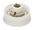 Light-coloured circular Gallery Fibre fitting with internal mounting components