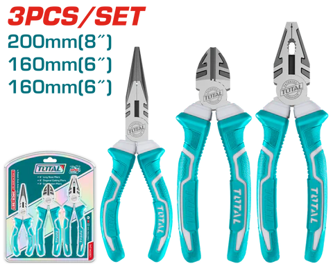 Total Tools 3 PCS Pliers Set