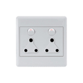 Ausma 4X4 Double Wall Switched Socket 2X16A