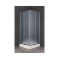Livorno Corner Entry Shower Doors - Frosted Glass with Tray