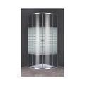 Livorno Quarter Round Shower Door - Semi Frosted Glass