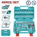 Total Tools 46 PCS 1/4" Socket Set