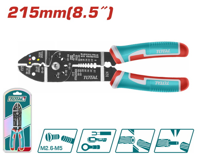 Total Tools Multi-Function Wire Stripper 215mm (8.5")