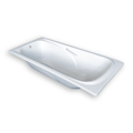 Livorno Bathtub - Built-In White with Grip Handles