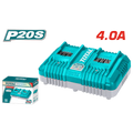 Total Tools P20S Dual Port Fast Charger 20V 4.0A