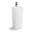 Livorno Pedestal Basin - Square Column White
