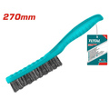 Total Tools Stainless Steel Wire Brush 270mm Ergonomic Plastic Handle