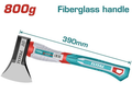 Total Tools Axe 800g - Fiberglass Handle