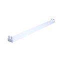 White Ausma double 5-foot open-channel T8 fitting