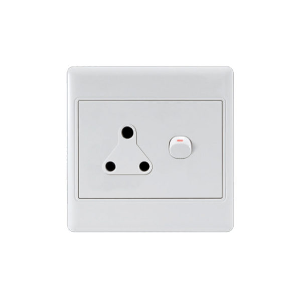 Ausma 4X4 Single Wall Switched Socket 1X16A